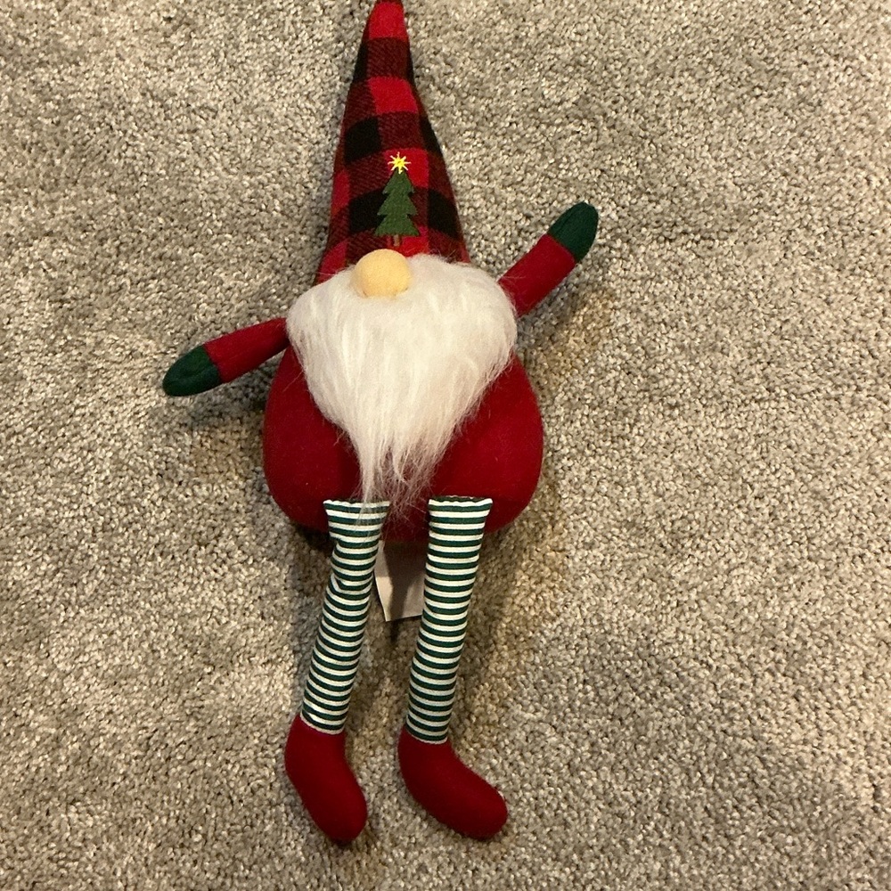 Festive Red and Green Holiday Gnome